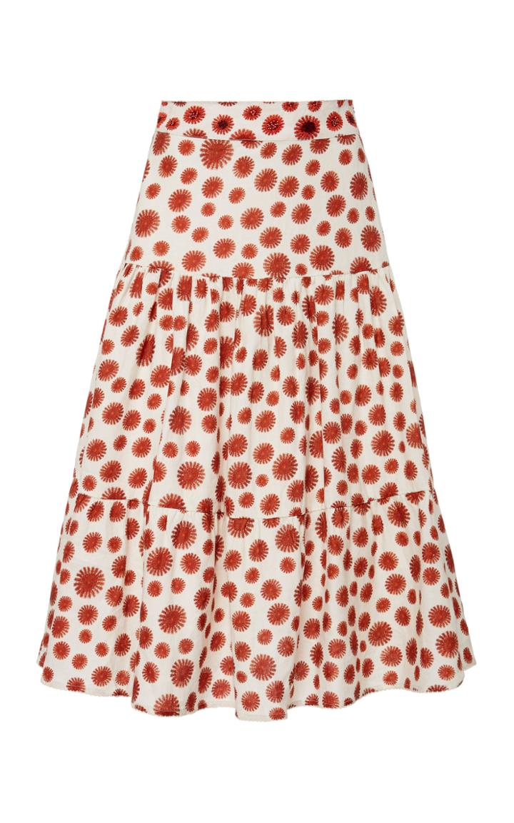 Moda Operandi Agua By Agua Bendita Anis Erizos Midi Skirt Size: M