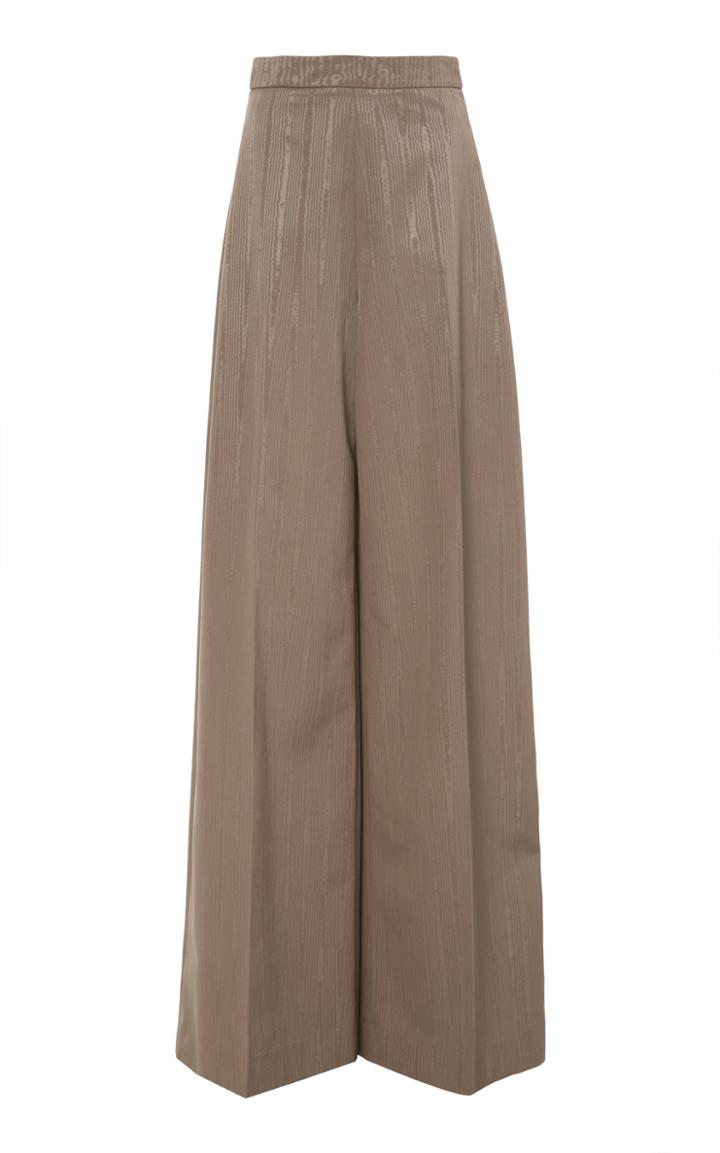 Christian Siriano Moire High-rise Pants
