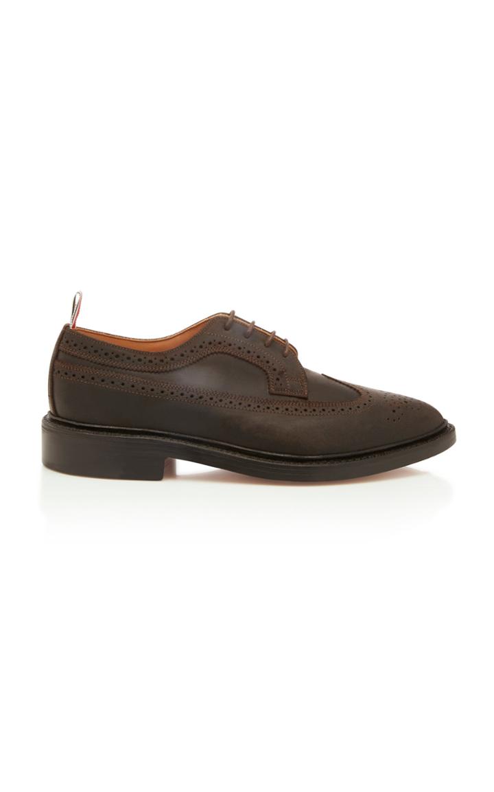 Thom Browne Suede Longwing Brogues