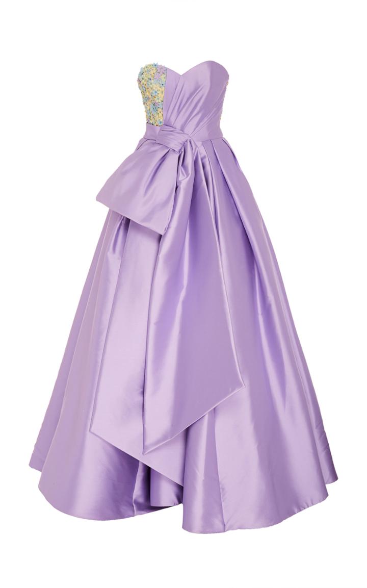 Viktor & Rolf Embroidered Bow Drape Ballgown