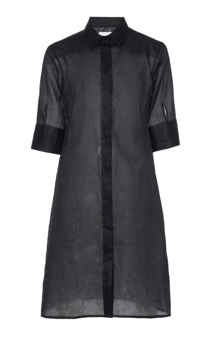 Moda Operandi Jil Sander Sheer Cotton Long Lined Top