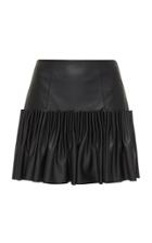Moda Operandi Aje Lilou Pleated Faux Leather Mini Skirt