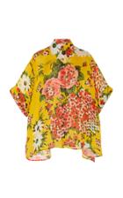 Carolina Herrera Floral Silk Shirt