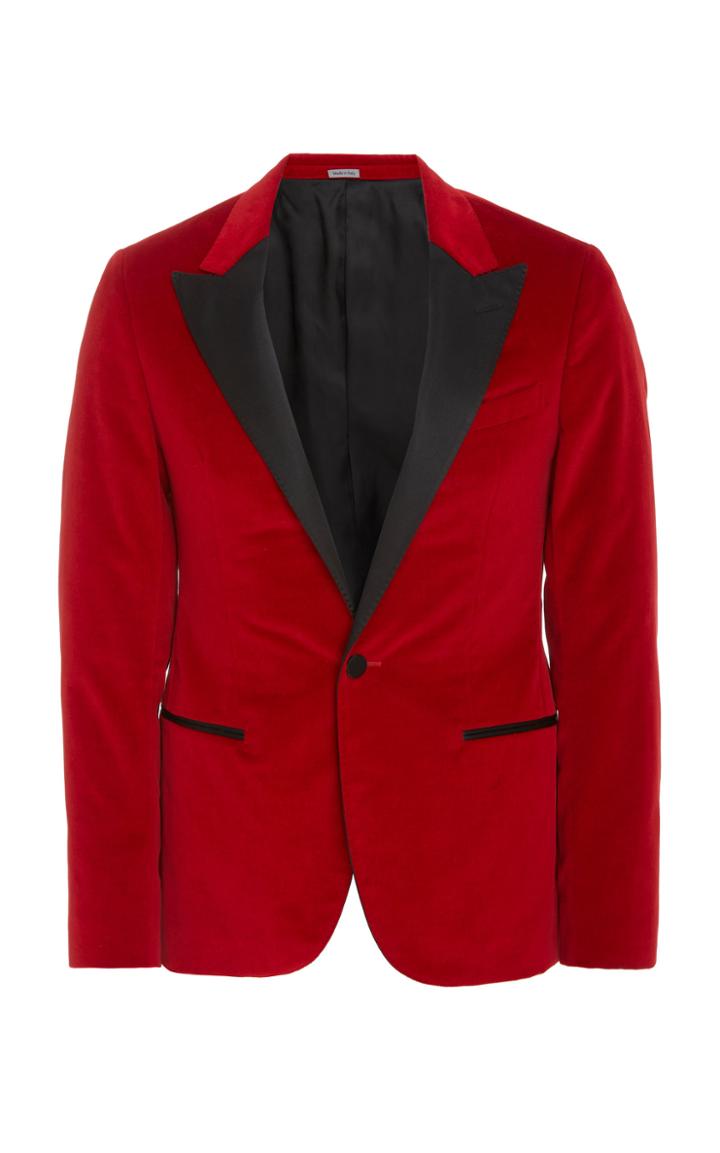 Lanvin Satin-trimmed Velvet Blazer