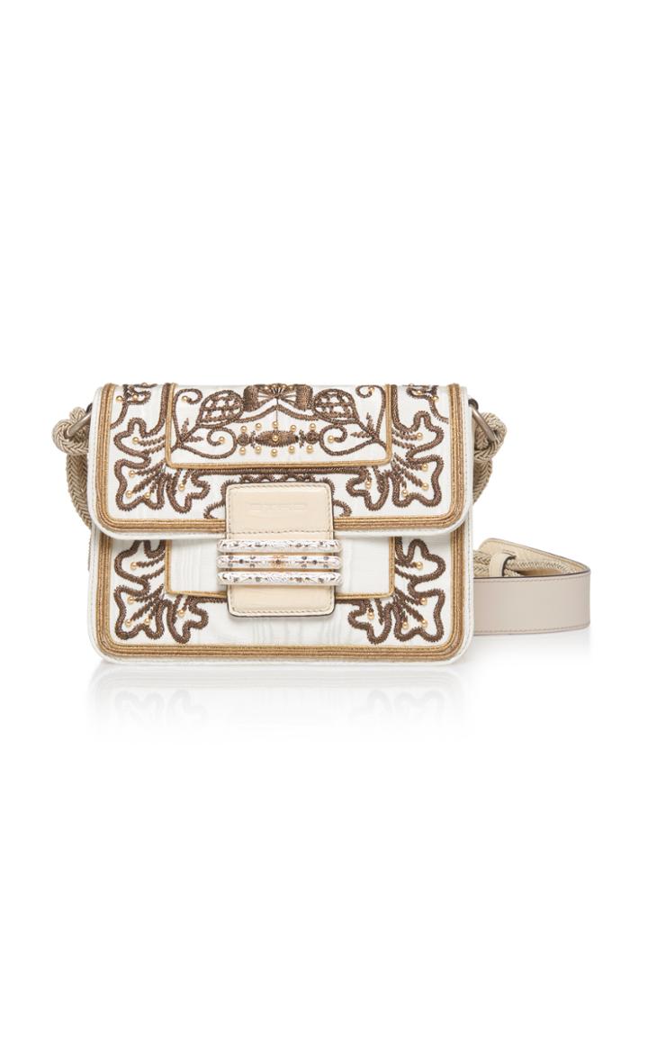 Etro Embossed Python Clutch