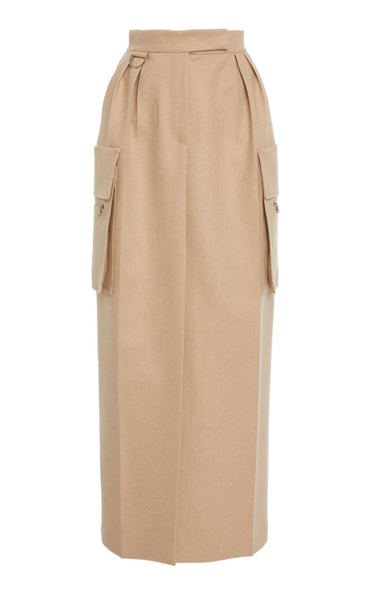 Max Mara Udente Pleated High-waist Skirt