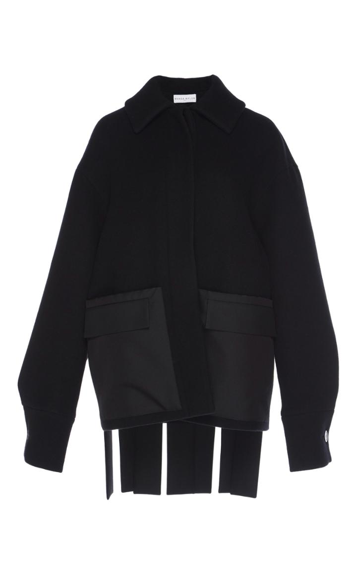 Wanda Nylon Oversized Fringe Jacket