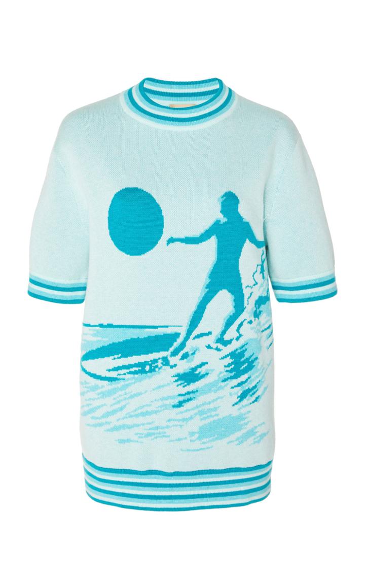 Michael Kors Collection Oversized Cotton Wool Blend Surfer Tee