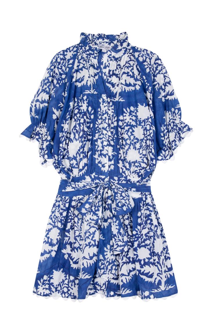 Moda Operandi Juliet Dunn Blouson Dress In Palladio Block Print