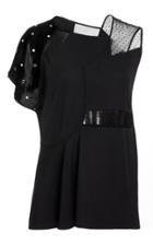 Jason Wu Point D'spirit And Embellished Peplum Top