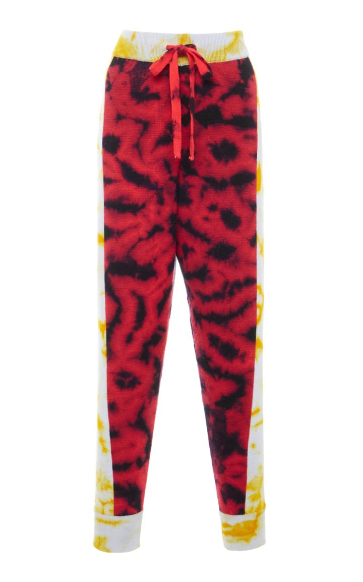 Zo Jordan Elcock Cashmere And Wool Tie Dye Trousers