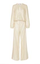 Alexis Ismet Sequined Silk Jumpsuit