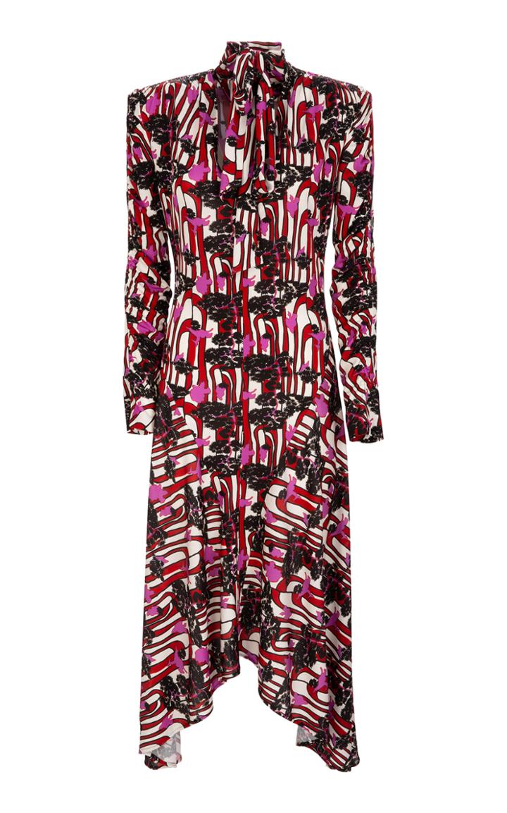 La Doublej Martha Asymmetric-hem Midi Dress