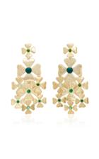 Rosantica Sorte Gold-tone And Green Quartz Earrings
