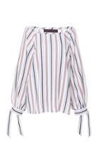 Martin Grant Balloon Sleeve Knot Blouse