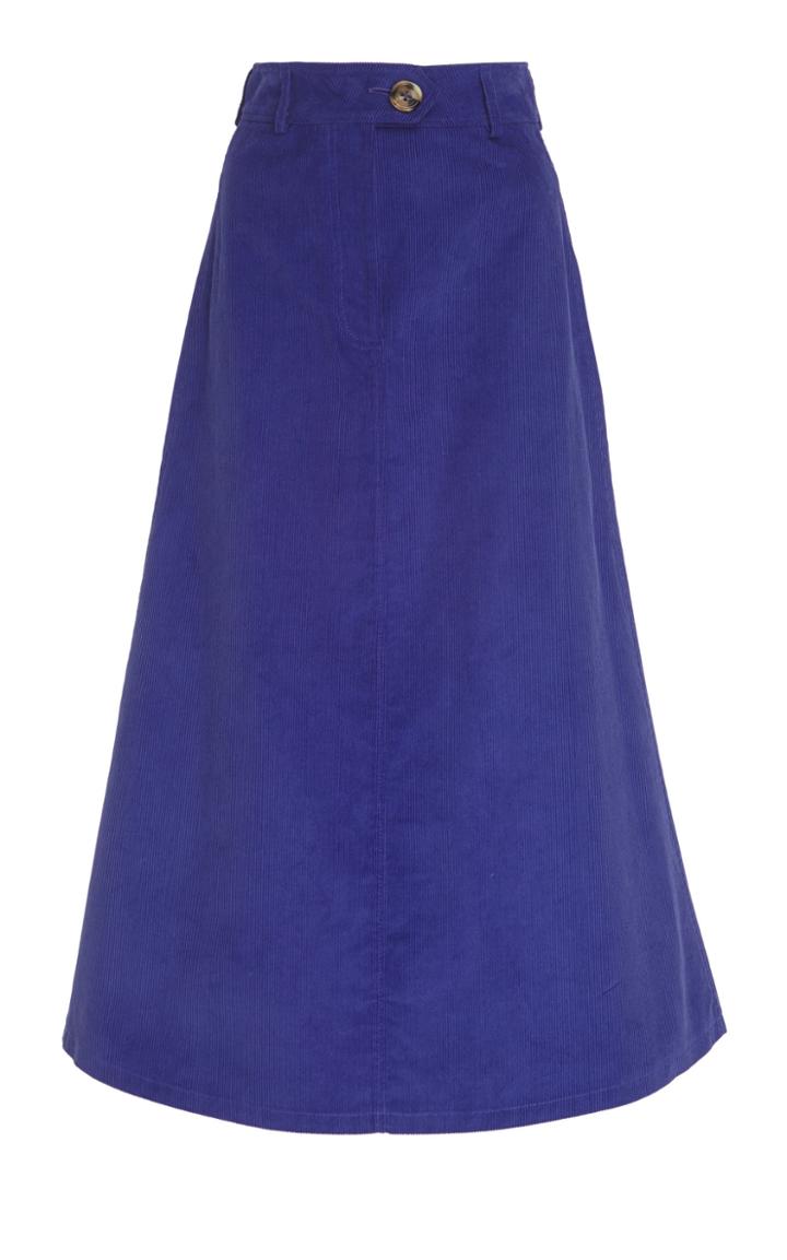 A.w.a.k.e. Back To Front Purple Corduroy Skirt