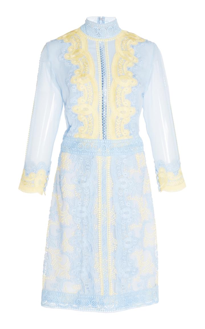 Costarellos Mock Neck Sheath Dress