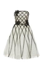 Moda Operandi Pamella Roland Strapless Crystal-embroidered Tulle Dress Size: 0