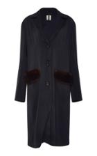Edited By Marco Zanini Wool Coat With Mink Pockets