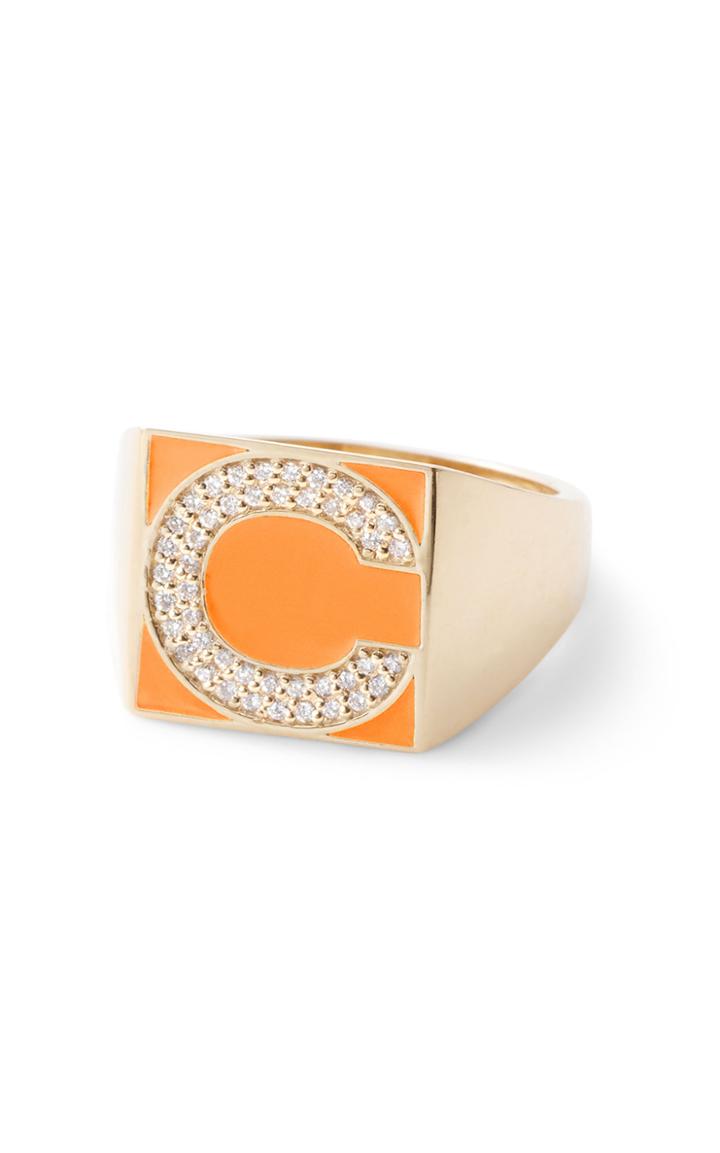 Moda Operandi Alison Lou Superlou Diamond Letter Ring Size: 4