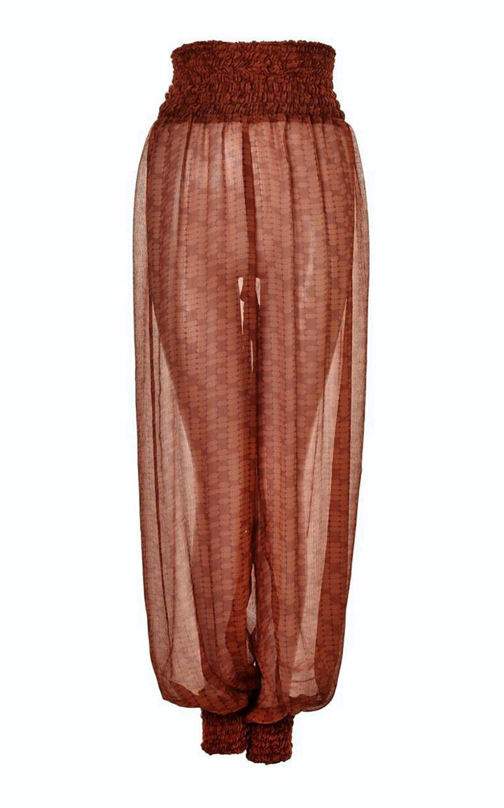 Lilly Sarti Stamped Silk Pants