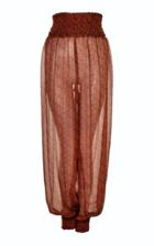 Lilly Sarti Stamped Silk Pants