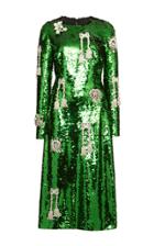 Dolce & Gabbana Long Sleeve Sequin Dress