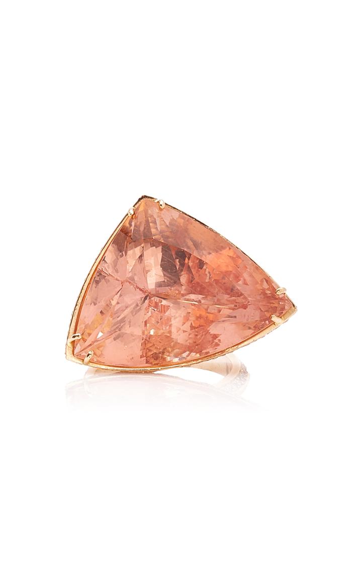 Karma El Khalil Morganite Rose-gold Ark Ring
