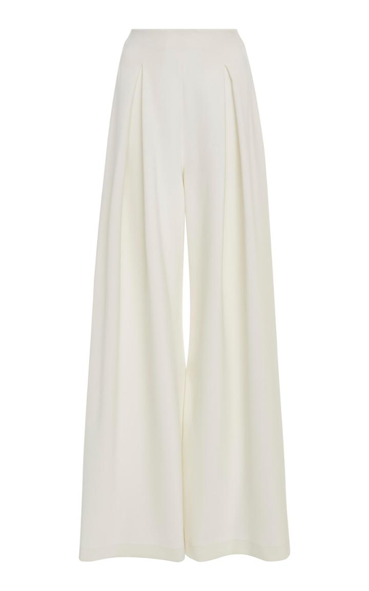 Christian Siriano Crepe Pleated Trouser
