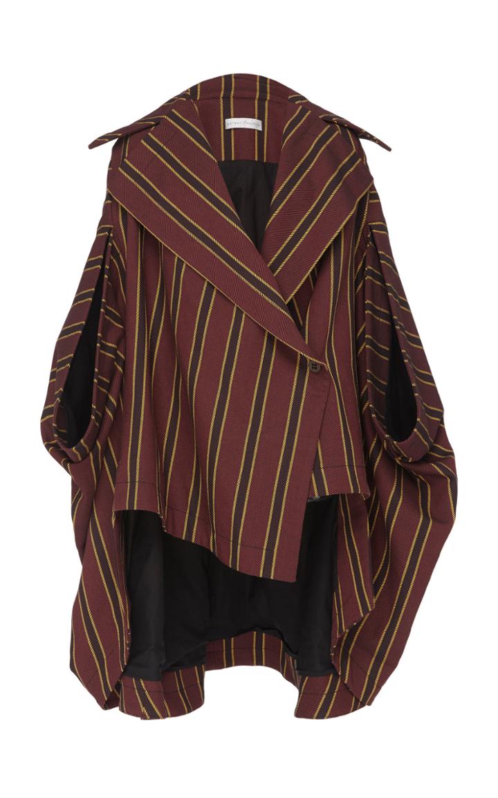 Palmer/harding Palmer//harding Stripe Crest Poncho Coat