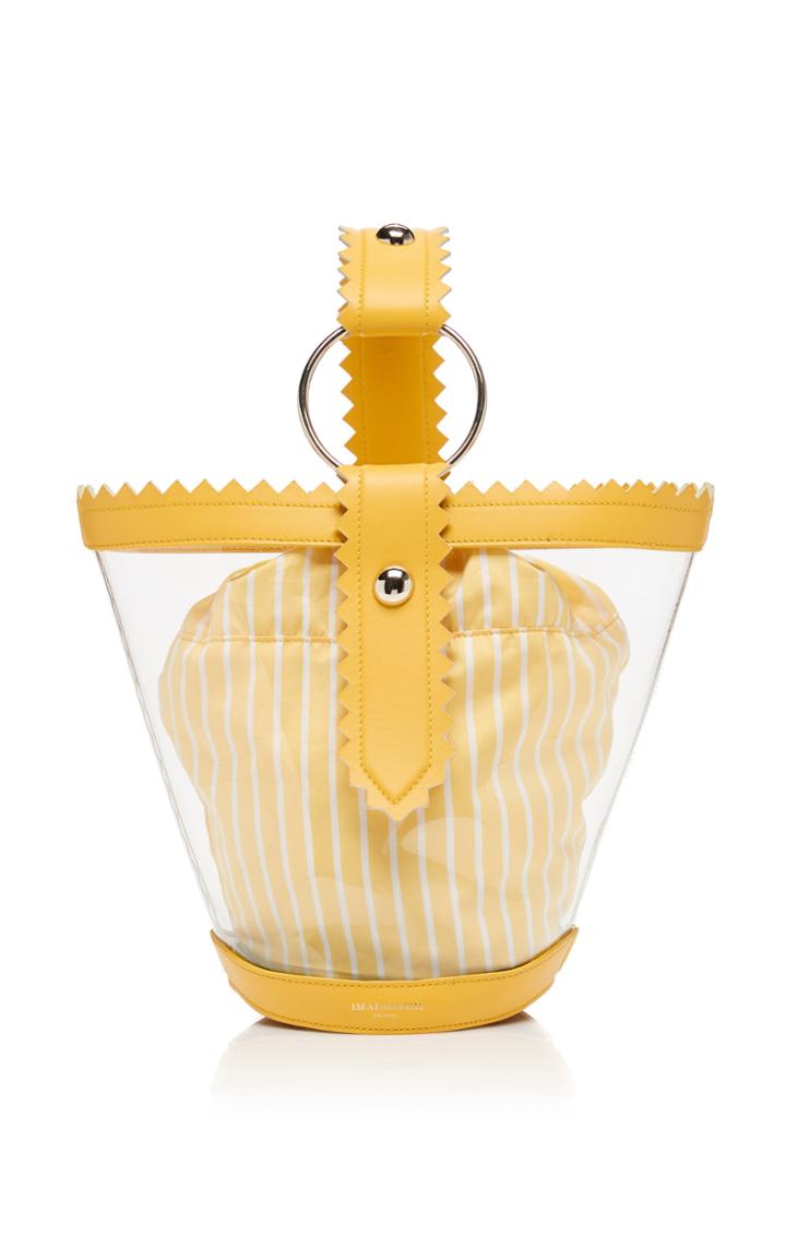 Sara Battaglia Helen Pvc And Leather Bucket Bag