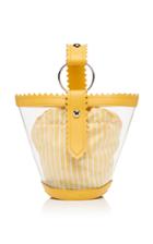 Sara Battaglia Helen Pvc And Leather Bucket Bag