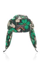 Prada Floral-print Shell Winter Hat