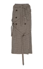 Rokh Wrap Wool Skirt Size: 36