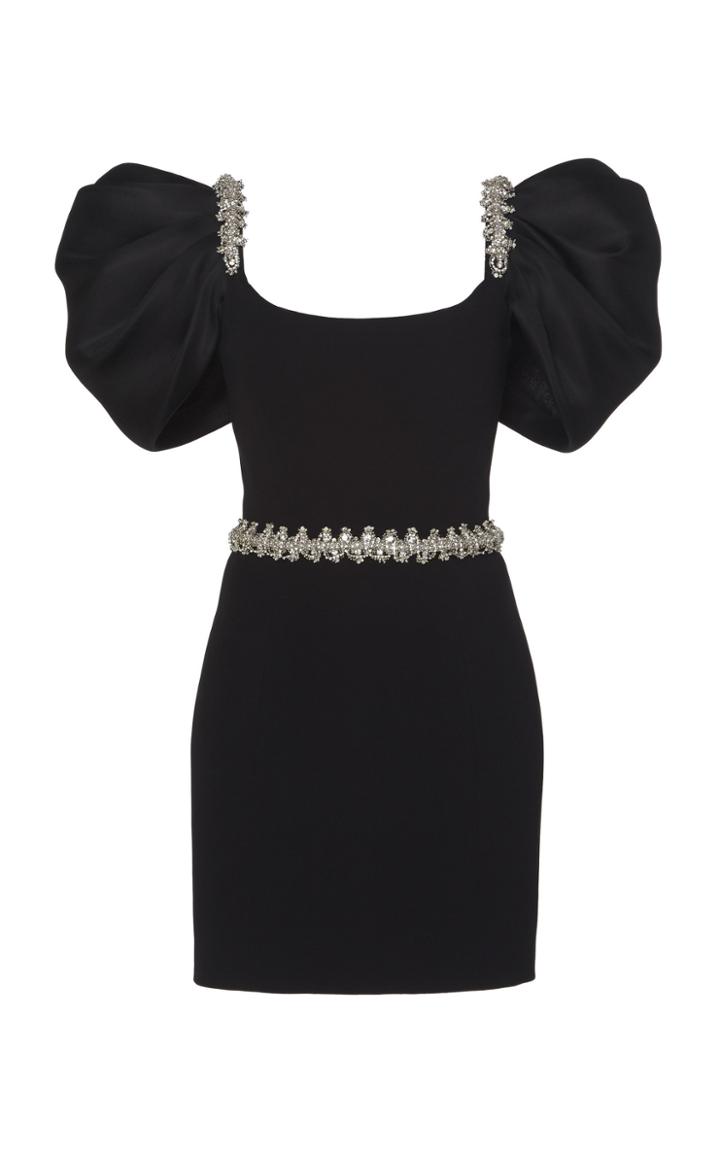 Ralph & Russo Frill Sleeved Silk Mini Dress