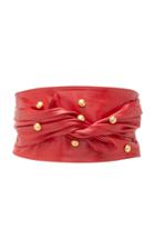 Philosophy Di Lorenzo Serafini Shiny Nappa Leather Studded Belt