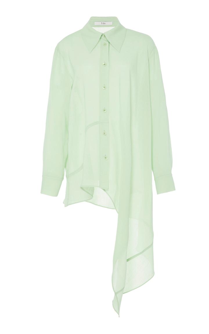 Tibi Asymmetric Wool Top