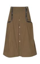 Jw Anderson Twill Tech Taffeta Two Way Zipper Skirt