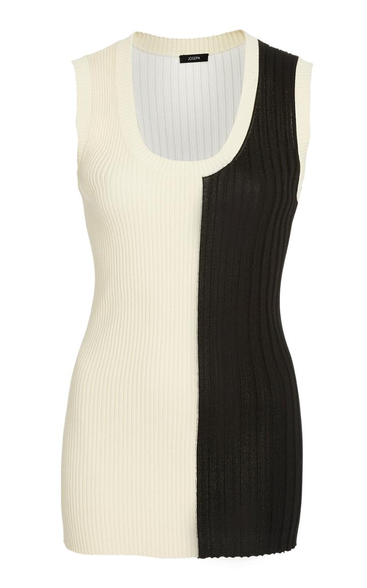 Joseph Color-block Stretch-knit Tank