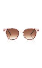 Thierry Lasry Shorty Round-frame Printed Acetate Sunglasses