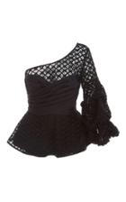 Johanna Ortiz M'o Exclusive Uva Del Mar One Shouldered Blouse