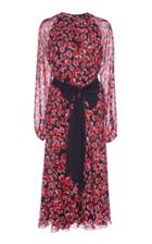 Giambattista Valli Petal Print Silk Dress