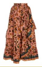 Ulla Johnson Sanna Ruffled Cotton Skirt
