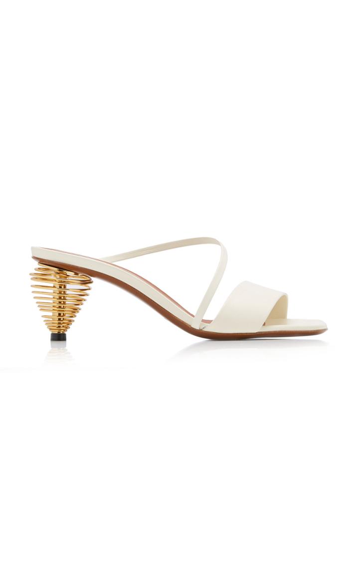 Neous Thallis Gold-tone Leather Sandals