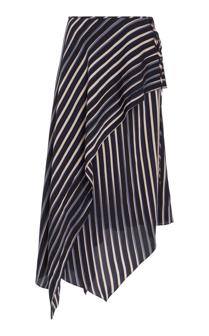 Diane Von Furstenberg Draped Asymmetric Midi Skirt