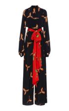 Diane Von Furstenberg Collared Wrap Jumpsuit