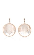 Suzanne Kalan 18k Rose Gold And Diamond Hoop Earrings