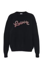 Moda Operandi Loewe Logo Cotton Sweater Size: Xs