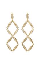 Rosantica Volutt Double Gold-tone Brass Earrings
