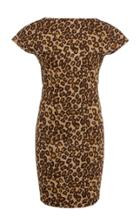 Rosetta Getty Backless Leopard Print Mini Dress